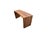 Very stylish Waterfall desk or Console Table, semicircular on one side, crafted in beautifully figured Macassar Veneer....