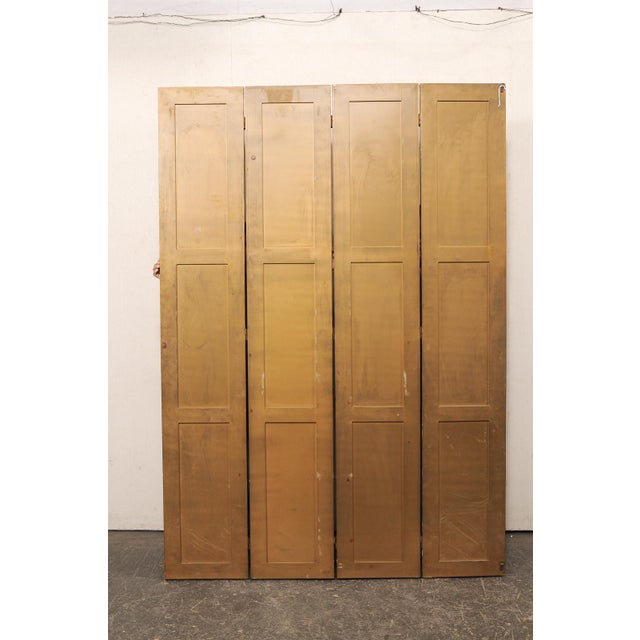 Mid 20th Century Antiqued Glass Folding Screen For Sale - Image 10 of 14