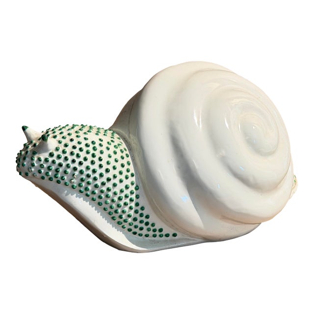 Vintage Jean Roger Style Hobnail Snail Planter For Sale