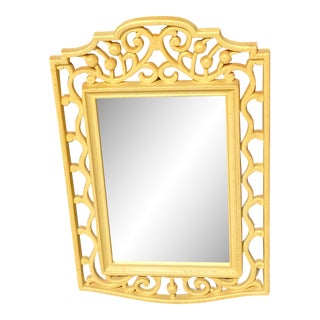 Vintage 1970s Resin Wall Mirror For Sale