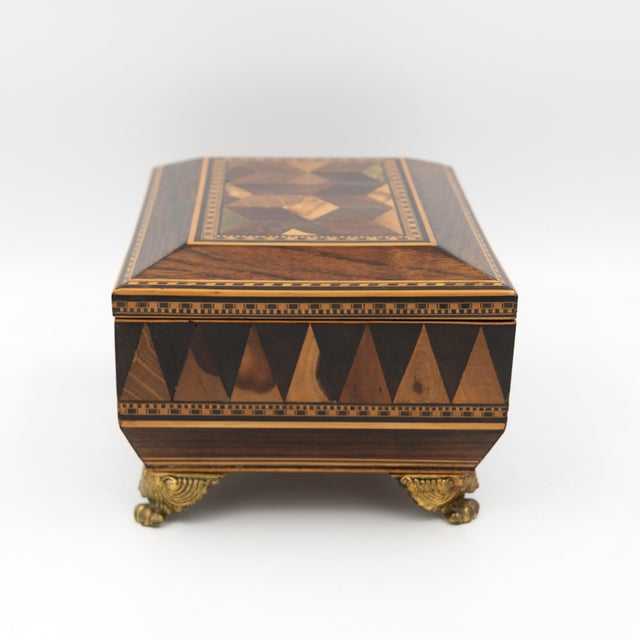 Regency Rosewood Specimen Box on Gilt Lion Paw Feet Circa 1810 For Sale In San Francisco - Image 6 of 16