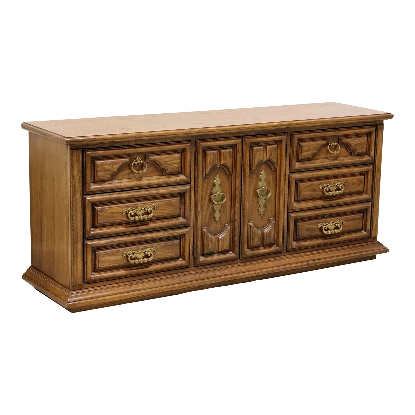 Thomasville Segovia Spanish Mediterranean Oak Triple Dresser Chairish
