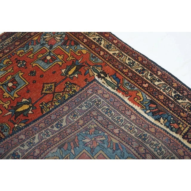 The scatter and room size pieces made in the Arak/Sultanabad area, between 1880 and 1910, with firm and leathery well-...
