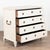 Antique pine chest of four drawers, with a simple, clean-lined silhouette resting on fluted tapered feet. Note the large,...