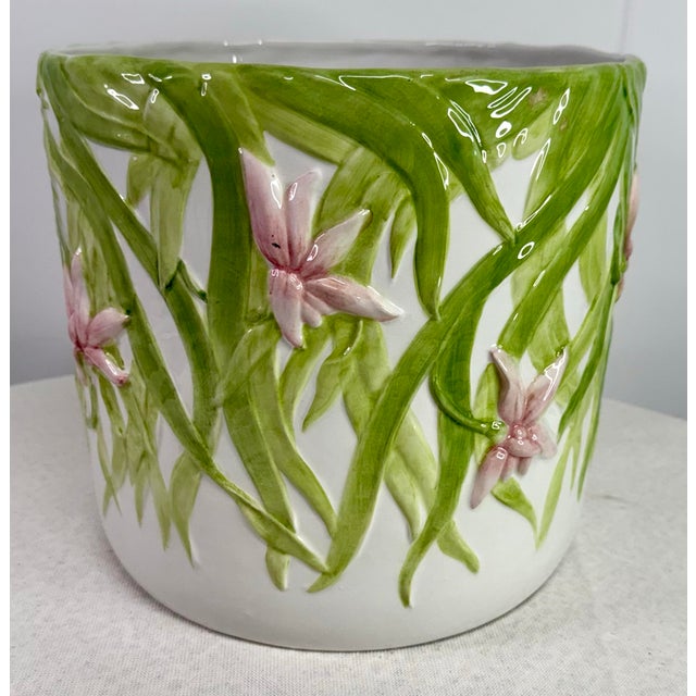 French Italian Cachepot by Maison Chaumette Paris For Sale - Image 3 of 11