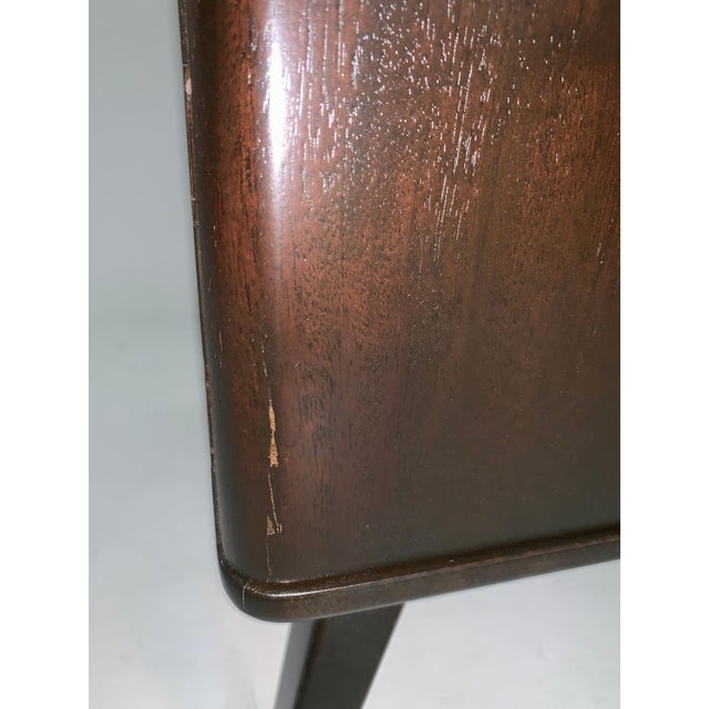Mid-Century Modern Swedish Moderne Dark Walnut Bedside Cabinets, 1940s - A Pair For Sale - Image 3 of 13