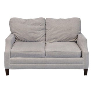 Lexington Sofia Modern Light Gray Upholstered Loveseat For Sale