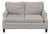 Lexington Sofia Modern Light Gray Upholstered Loveseat For Sale