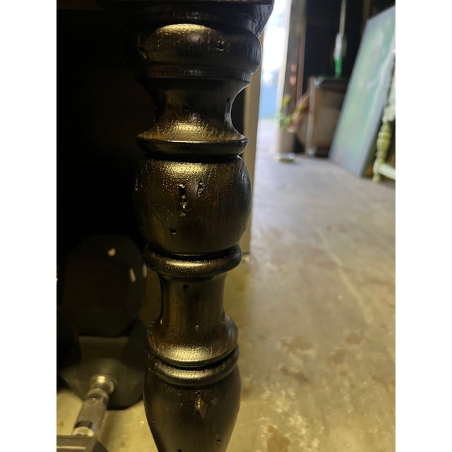 Late 20th Century Spanish Colonial Style Long Console Table For Sale - Image 15 of 15