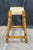 2 Vintage Spanish Revival Country French Barley Twist Stools Rush Saddle Seats For Sale - Image 13 of 17