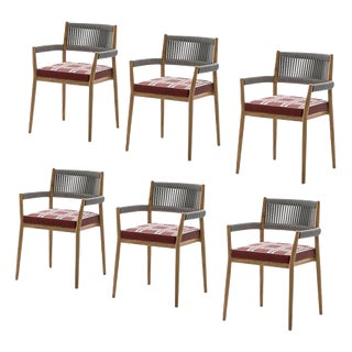 Dine Out Outside Chairs by Rodolfo Dordoni for Cassina, Set of 6 For Sale