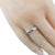 Early 21st Century 18 Karat White Gold Diamond Band Ring Size 6.75 For Sale - Image 9 of 9