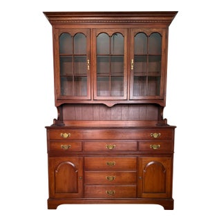 1970s Pennsylvania House Step Back Cupboard For Sale