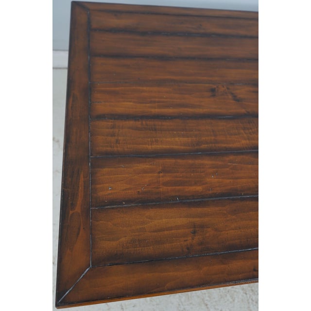 Large Rustic Style X Base Trestle Dining Table For Sale In Philadelphia - Image 6 of 14