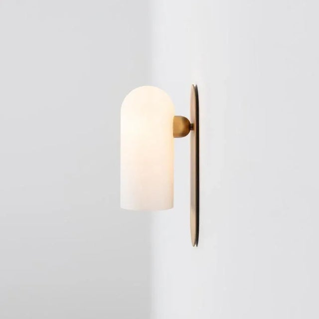 Contemporary Odyssey MD Brass Wall Sconce by Schwung For Sale - Image 3 of 5