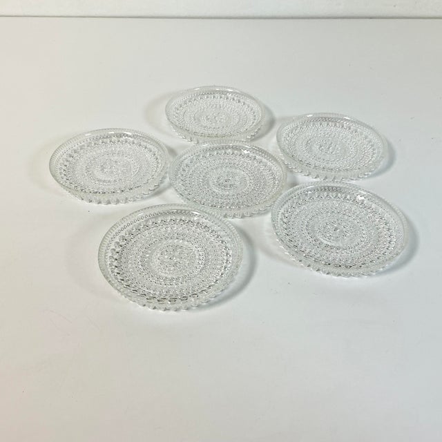 1980s Vintage Chippendale Hollywood Regency Crystal Coasters - Set of 6. For Sale - Image 11 of 11