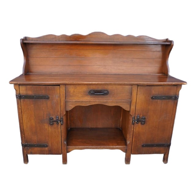 1930s Classic Monterey Sideboard in Smokey Maple For Sale