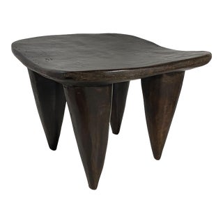 # 7097 African Senufo Wood Milk Stool I . Coast 15.5"w For Sale