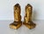Sculpture Materials Italian Vintage Gold Lion Bookends - A Pair For Sale - Image 7 of 9