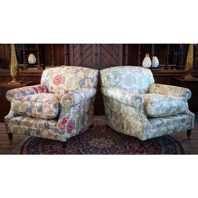 Laid Back Armchairs by George Smith, 2010s, Set of 2 For Sale - Image 17 of 18