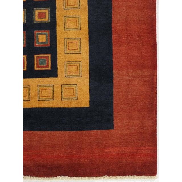Vintage Hand-Knotted Persian Lori Gabbeh Rug 8'2" X 11'7" For Sale - Image 4 of 6
