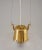 1950s Swedish Modern Pendant in Brass and Glass from Bröderna Malmströms, 1950s For Sale - Image 5 of 9
