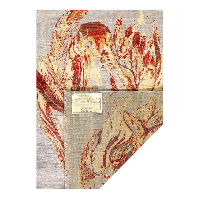 Modern Pasargad DC Fine Hand Knotted Modern Rug For Sale - Image 3 of 3