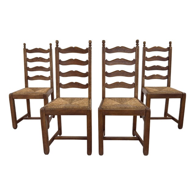 French Farmhouse Dining Chairs – Set of 4 For Sale