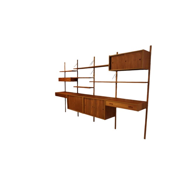 Large PS System Shelving in Teak, Denmark, 1960s For Sale - Image 18 of 18