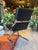 Chrome Vintage Italian Chrome and Black Leather Swivel Cantilever Chairs For Sale - Image 8 of 10