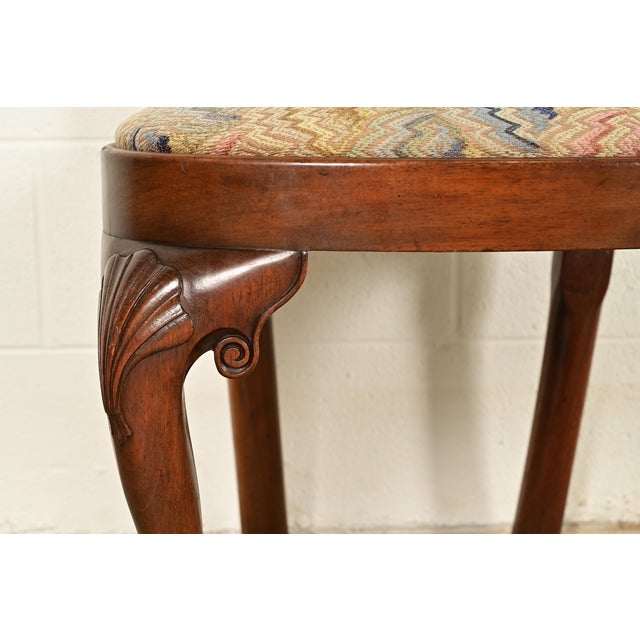 Brown Kittinger Georgian Carved Mahogany Dining Chairs, Set of Four For Sale - Image 8 of 15