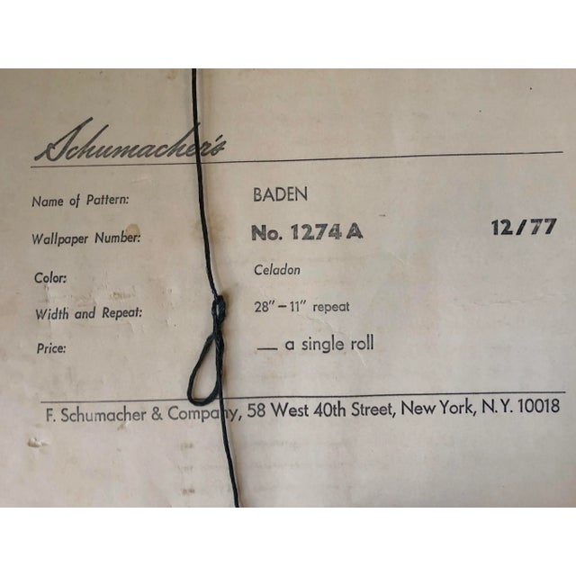 Vintage Schumacher Showroom Framed Wallpaper Print- Chinoiserie Botanical Still Life Watercolor Print For Sale - Image 10 of 11