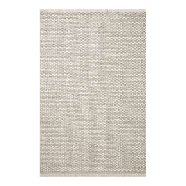 Amber Lewis x Loloi Malibu Ivory / Dove 7'-8" x 10' Area Rug For Sale