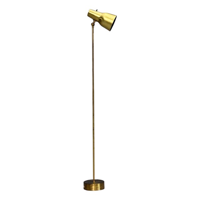 1960s Falkenbergs Belysning, Floor Lamp, Brass For Sale