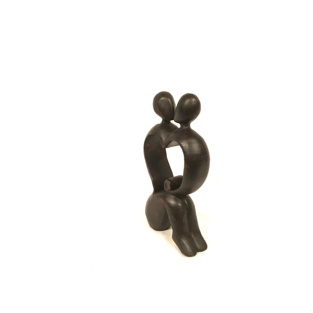 Lovers Embrace Valentine Sculpture Large For Sale - Image 4 of 12