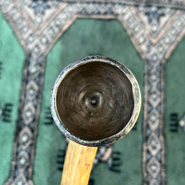 Antique Stag Handle Sterling Silver Jigger Bar Tool For Sale In Philadelphia - Image 6 of 12