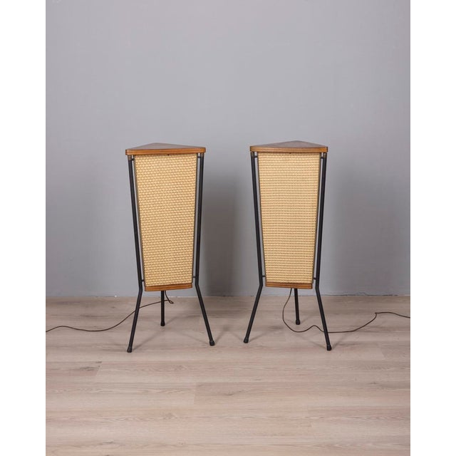 Black Vintage Speakers from Schaub Lorenz, 1950s, Set of 2 For Sale - Image 8 of 8