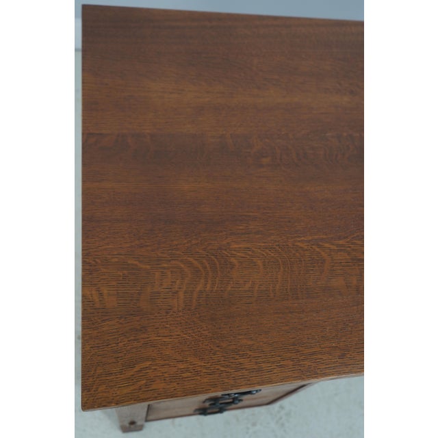 Stickley Mission Oak Arts & Crafts Executive Desk For Sale - Image 11 of 18