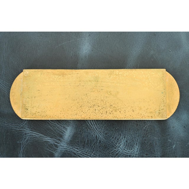 Tiffany Studios New York Adam Pattern Bronze Doré Pen Tray For Sale - Image 9 of 12