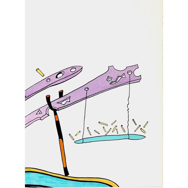 Surrealism 1970s Salvador Dali Vitraux 4 Sheets Royal Insect For Sale - Image 3 of 5