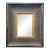 Vintage Traditional Baroque Ornate Wood Black & Gold Accent Wall Mirror For Sale