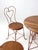 Mid-Century Modern Vintage Ice Cream Parlor Table and Chairs For Sale - Image 3 of 12