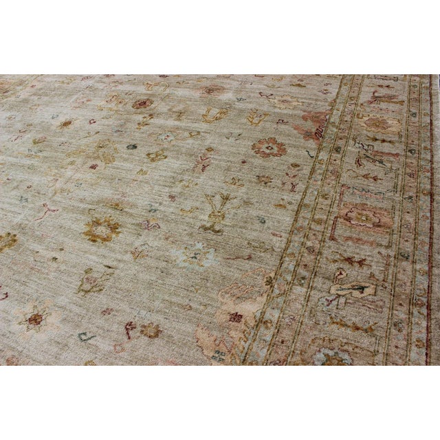 Keivan Woven Arts Angora Oushak Turkish Rug Measures: 12'2 X 14'5 For Sale In Atlanta - Image 6 of 12
