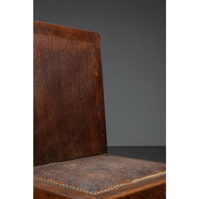 Brown Modernist Accent Chair, 1940s For Sale - Image 8 of 13