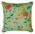 22" Paule Marrot Poppies Pillow Cover in Green For Sale
