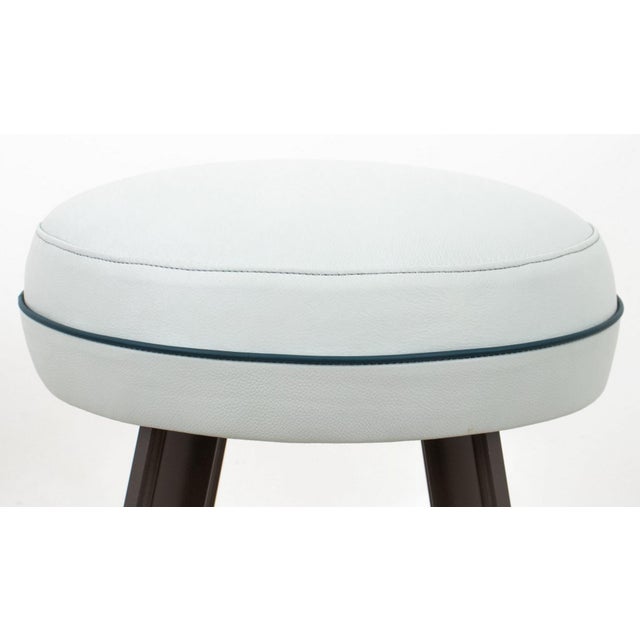 Mid-Century Modern French Mid-Century Modern Stools, 5 For Sale - Image 3 of 6