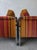 Burnt Orange Pair of Milo Baughman Cube Chrome Lounge Chairs For Sale - Image 8 of 10