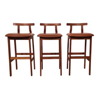 Korup Stolefabrik Teak Stools - Set of 3 For Sale