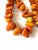 Contemporary Vintage Butterscotch Amber Beaded Necklace For Sale - Image 3 of 4