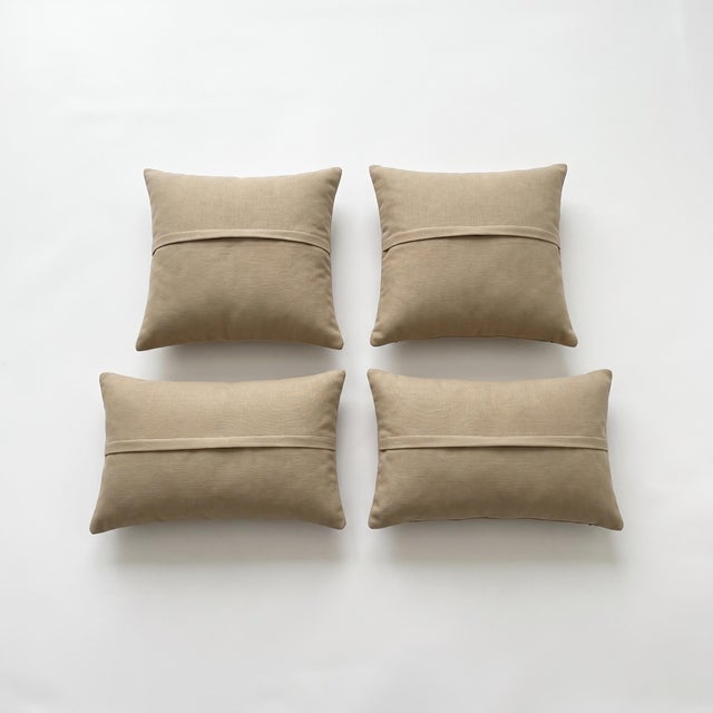 Anatolian Lumbar Kilim Pillow Cover 20'' X 20'' & 20'' X 24'' - Set of Four For Sale - Image 4 of 4